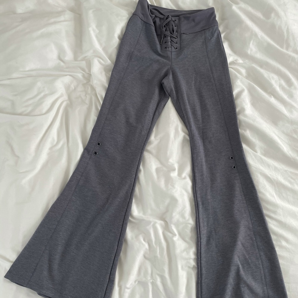 Free People Grey Flare Lounge Pant NWT